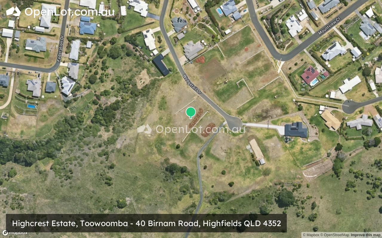 Satellite image for Highcrest Estate, Toowoomba - 40 Birnam Road, Highfields QLD 4352