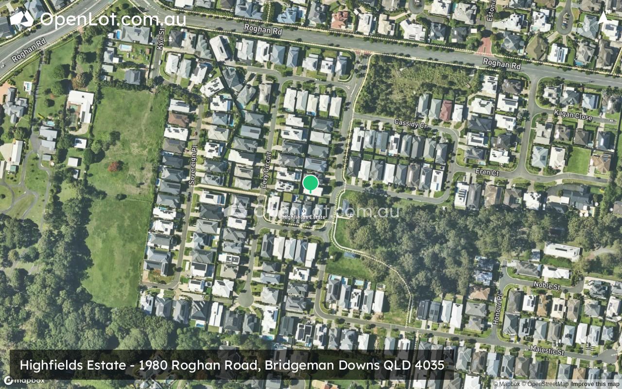 Satellite image for Highfields Estate - 1980 Roghan Road, Bridgeman Downs QLD 4035