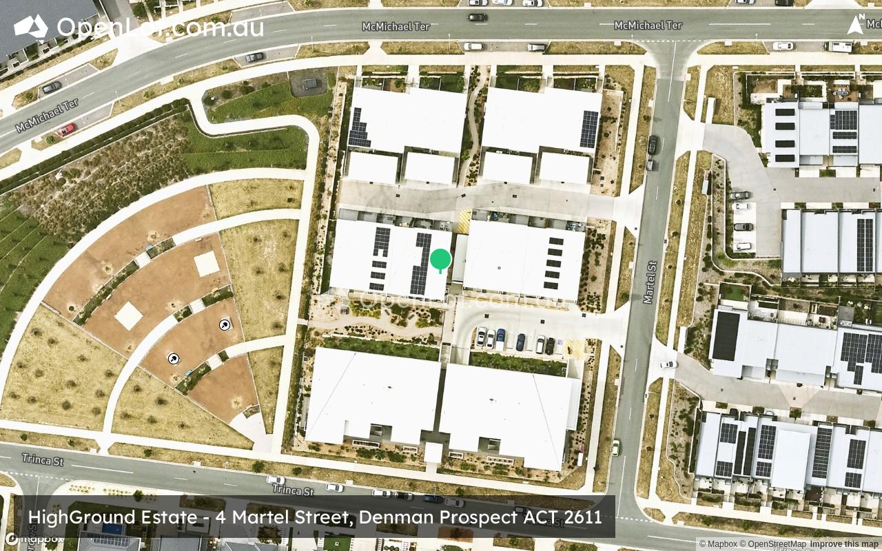 Satellite image for HighGround Estate - 4 Martel Street, Denman Prospect ACT 2611