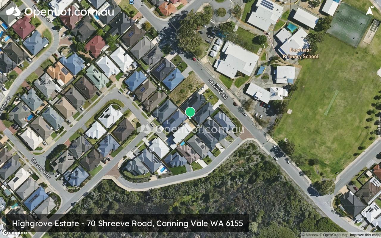 Satellite image for Highgrove Estate - 70 Shreeve Road, Canning Vale WA 6155