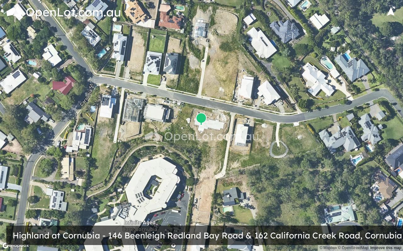 Satellite image for Highland at Cornubia - 146 Beenleigh Redland Bay Road & 162 California Creek Road, Cornubia QLD 4130