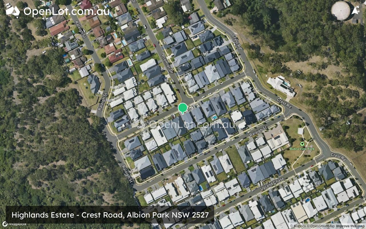Satellite image for Highlands Estate - Crest Road, Albion Park NSW 2527