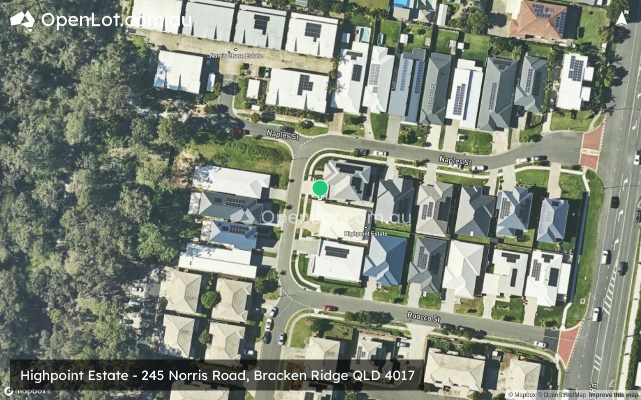 Satellite image for Highpoint Estate - 245 Norris Road, Bracken Ridge QLD 4017