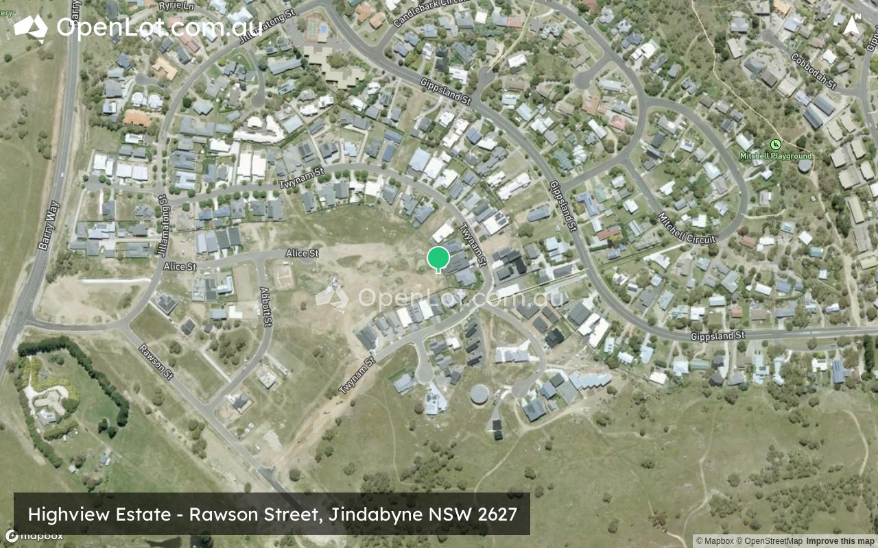 Satellite image for Highview Estate - Rawson Street, Jindabyne NSW 2627