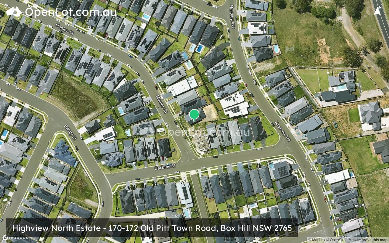 Satellite image for Highview North Estate - 170-172 Old Pitt Town Road, Box Hill NSW 2765