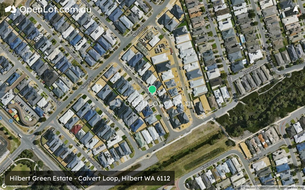 Satellite image for Hilbert Green Estate - Calvert Loop, Hilbert WA 6112