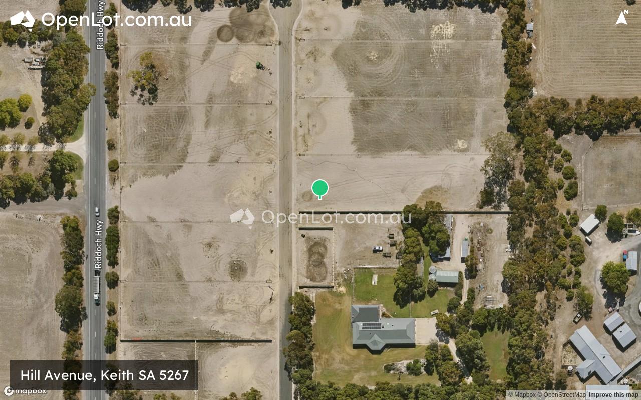 Satellite image for Hill Avenue, Keith SA 5267