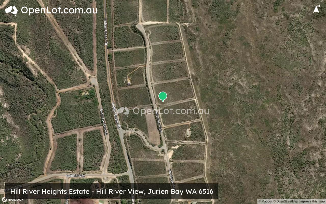 Satellite image for Hill River Heights Estate - Hill River View, Jurien Bay WA 6516