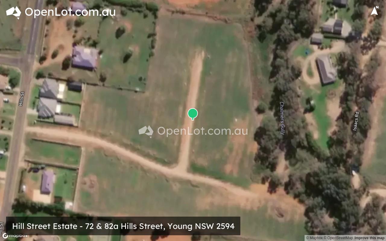 Satellite image for Hill Street Estate - 72 & 82a Hills Street, Young NSW 2594