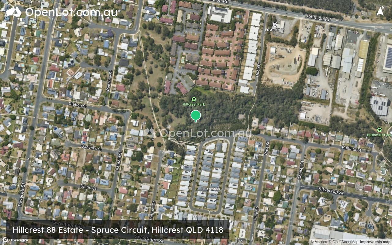 Satellite image for Hillcrest 88 Estate - Spruce Circuit, Hillcrest QLD 4118