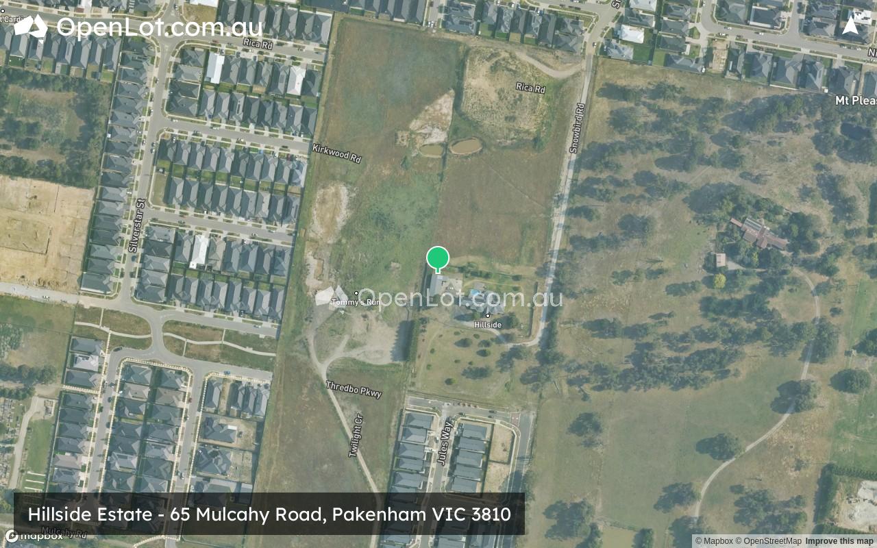 Satellite image for Hillside Estate - 65 Mulcahy Road, Pakenham VIC 3810