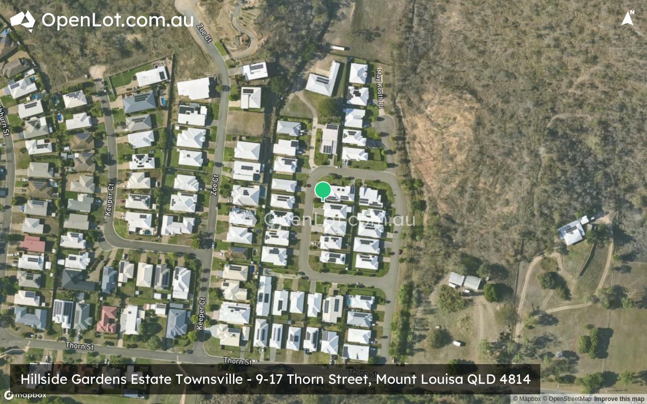 Satellite image for Hillside Gardens Estate Townsville - 9-17 Thorn Street, Mount Louisa QLD 4814