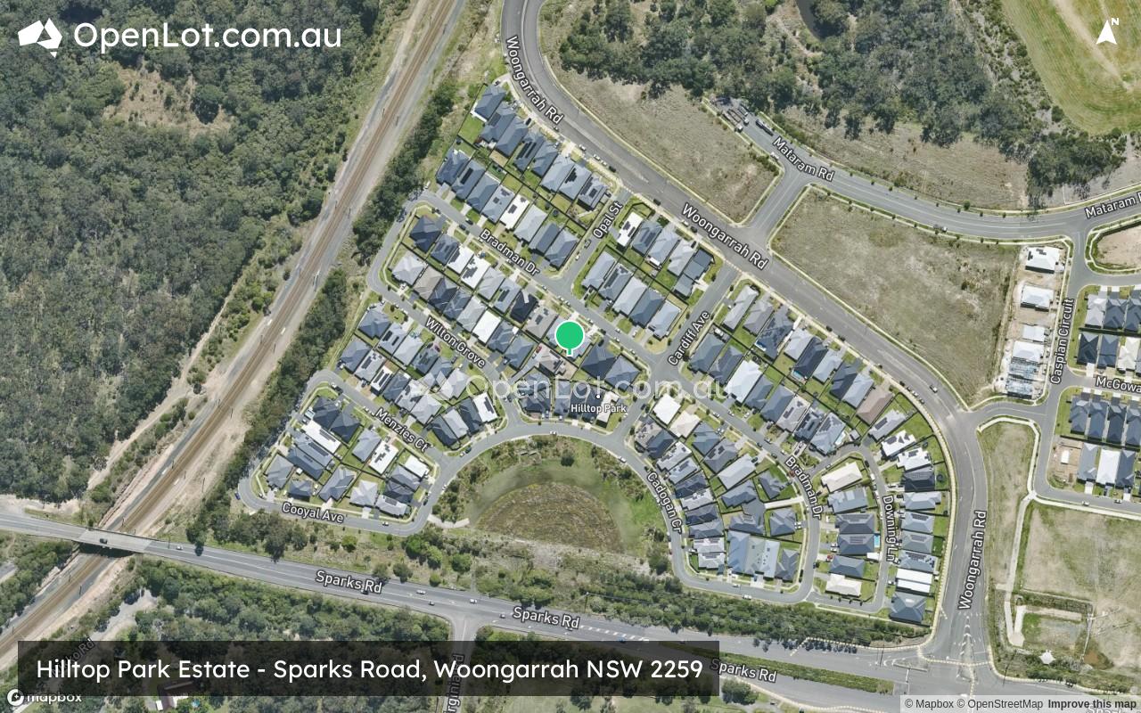 Satellite image for Hilltop Park Estate - Sparks Road, Woongarrah NSW 2259