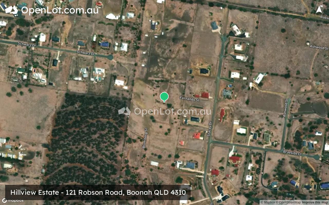 Satellite image for Hillview Estate - 121 Robson Road, Boonah QLD 4310