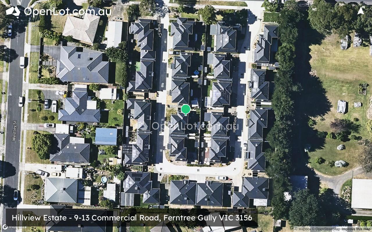 Satellite image for Hillview Estate - 9-13 Commercial Road, Ferntree Gully VIC 3156