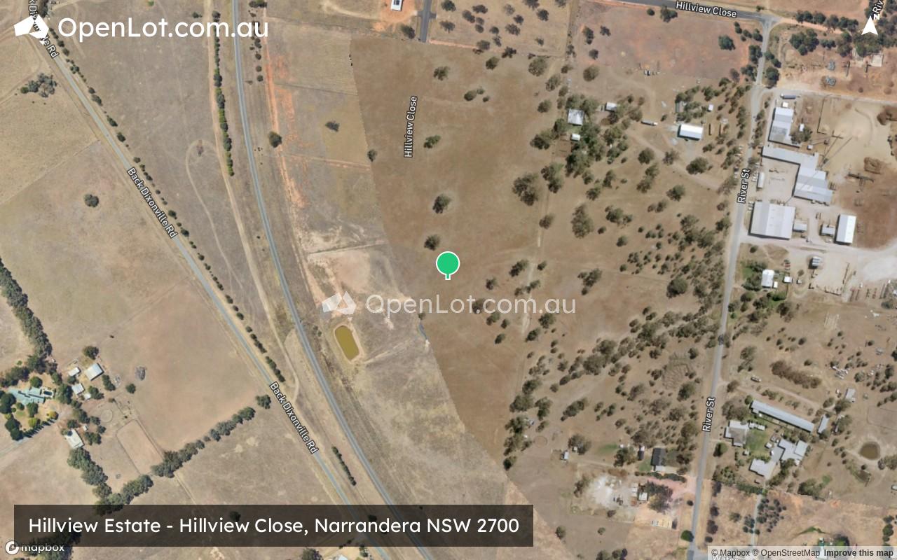 Satellite image for Hillview Estate - Hillview Close, Narrandera NSW 2700