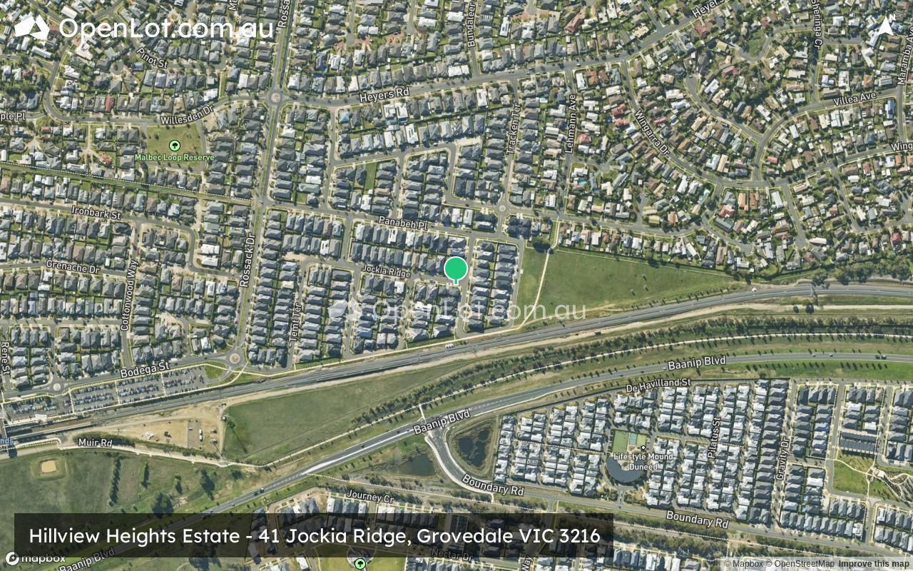 Satellite image for Hillview Heights Estate - 41 Jockia Ridge, Grovedale VIC 3216