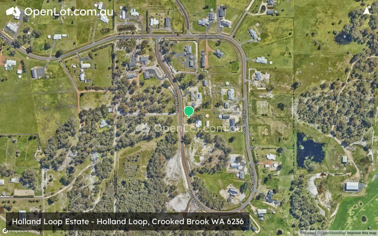 Satellite image for Holland Loop Estate - Holland Loop, Crooked Brook WA 6236