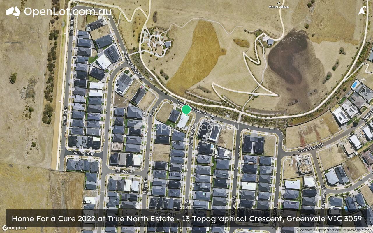 Satellite image for Home For a Cure 2022 at True North Estate - 13 Topographical Crescent, Greenvale VIC 3059