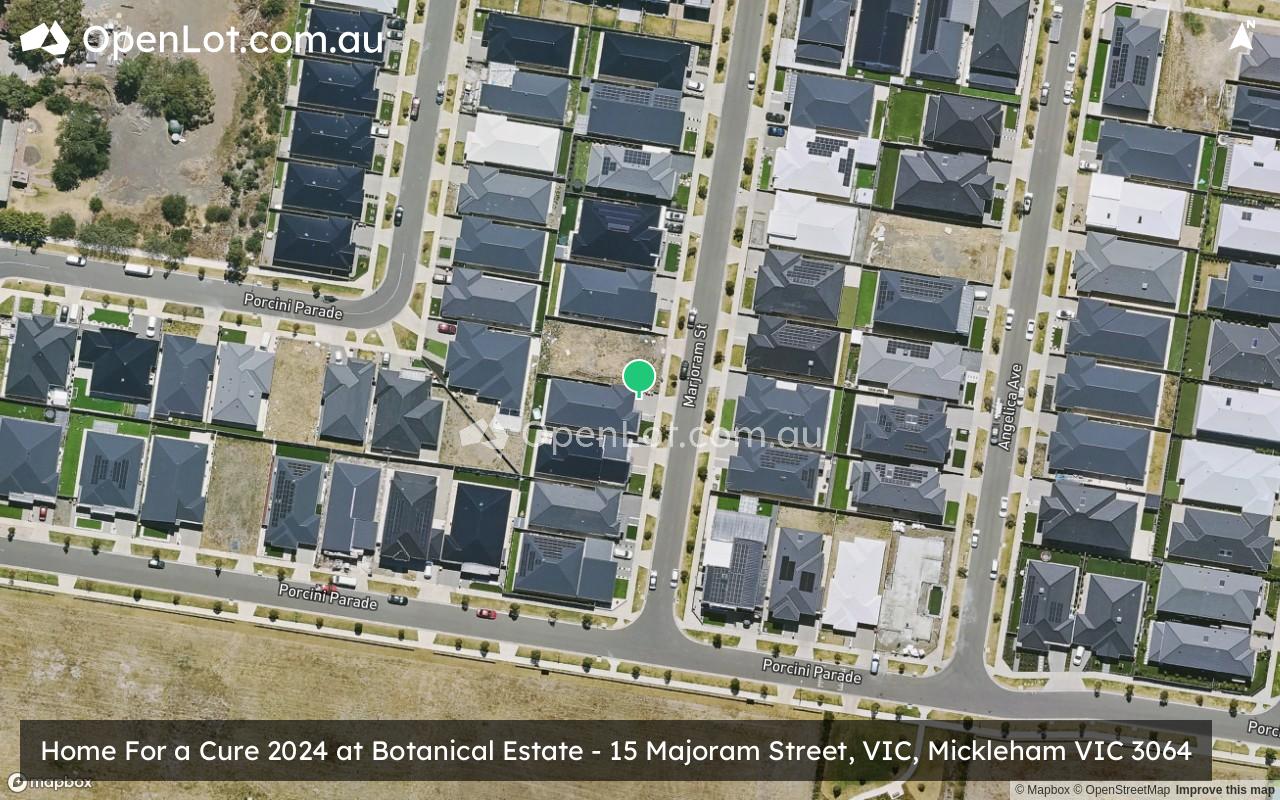 Satellite image for Home For a Cure 2024 at Botanical Estate - 15 Majoram Street, VIC, Mickleham VIC 3064