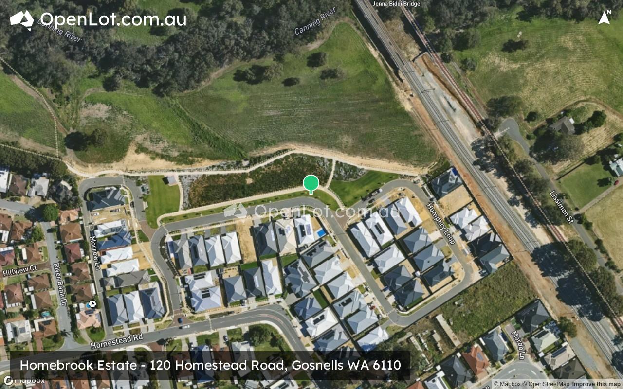 Satellite image for Homebrook Estate - 120 Homestead Road, Gosnells WA 6110