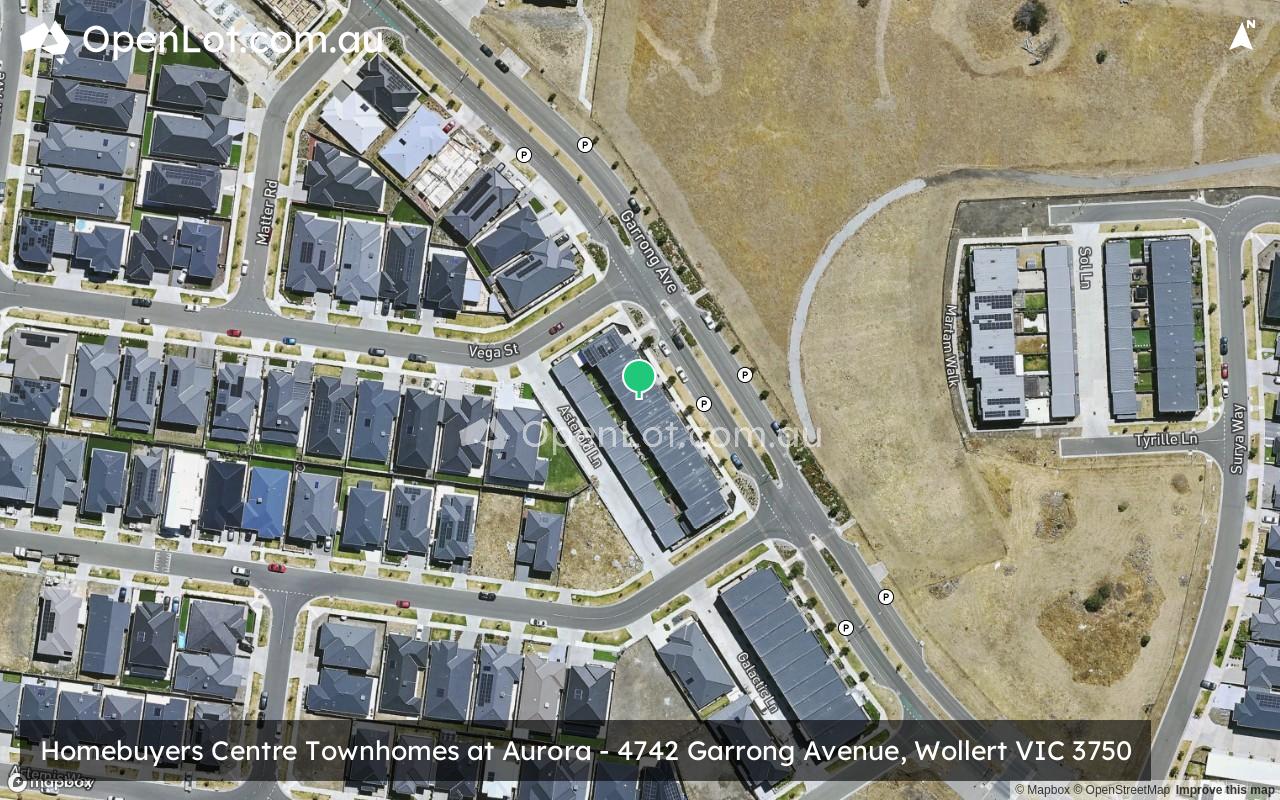 Satellite image for Homebuyers Centre Townhomes at Aurora - 4742 Garrong Avenue, Wollert VIC 3750