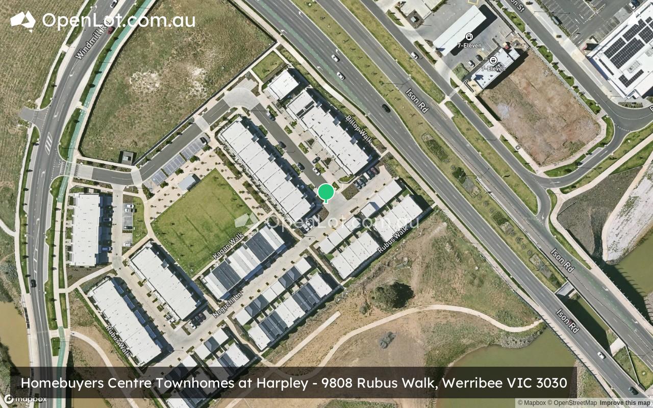 Satellite image for Homebuyers Centre Townhomes at Harpley - 9808 Rubus Walk, Werribee VIC 3030