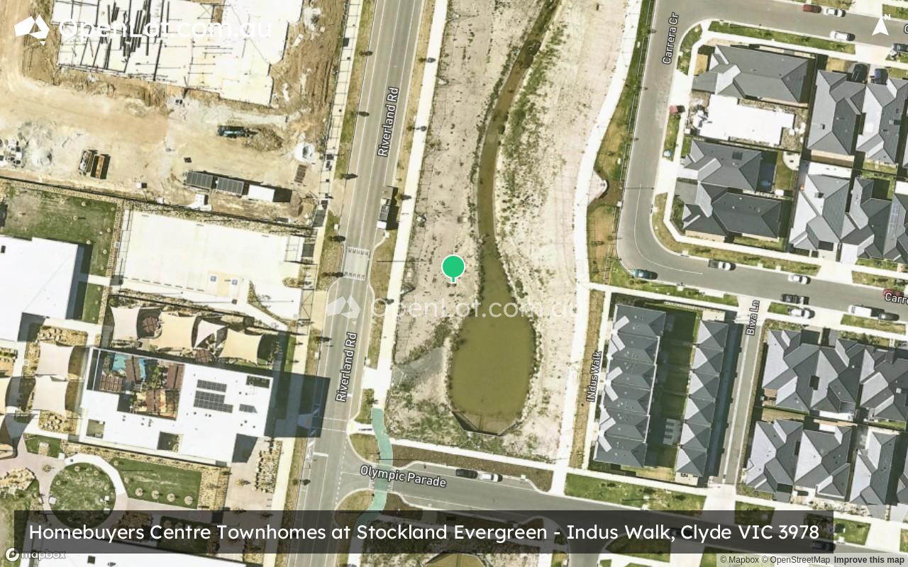 Satellite image for Homebuyers Centre Townhomes at Stockland Evergreen - Indus Walk, Clyde VIC 3978