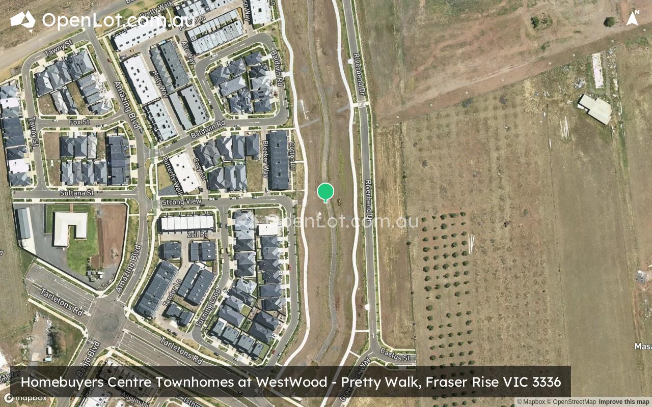 Satellite image for Homebuyers Centre Townhomes at WestWood - Pretty Walk, Fraser Rise VIC 3336