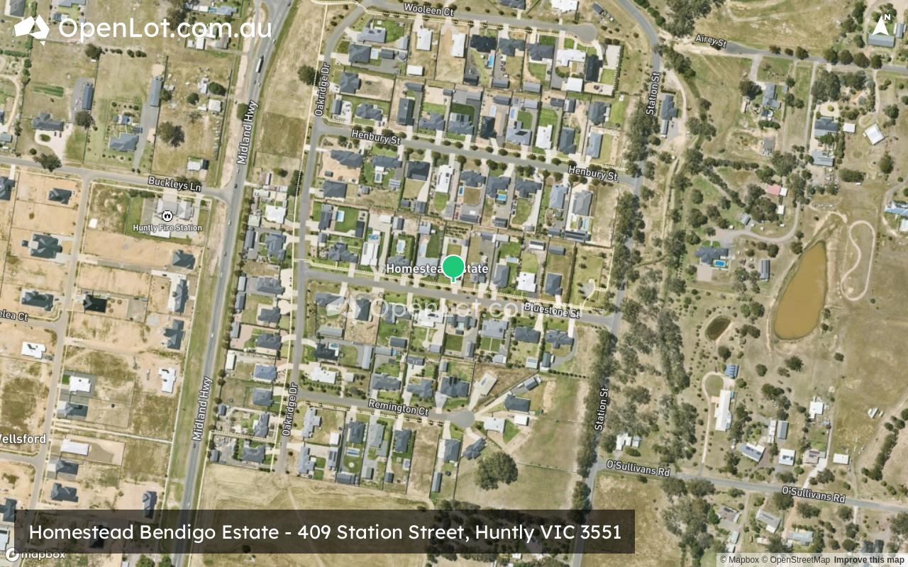Satellite image for Homestead Bendigo Estate - 409 Station Street, Huntly VIC 3551