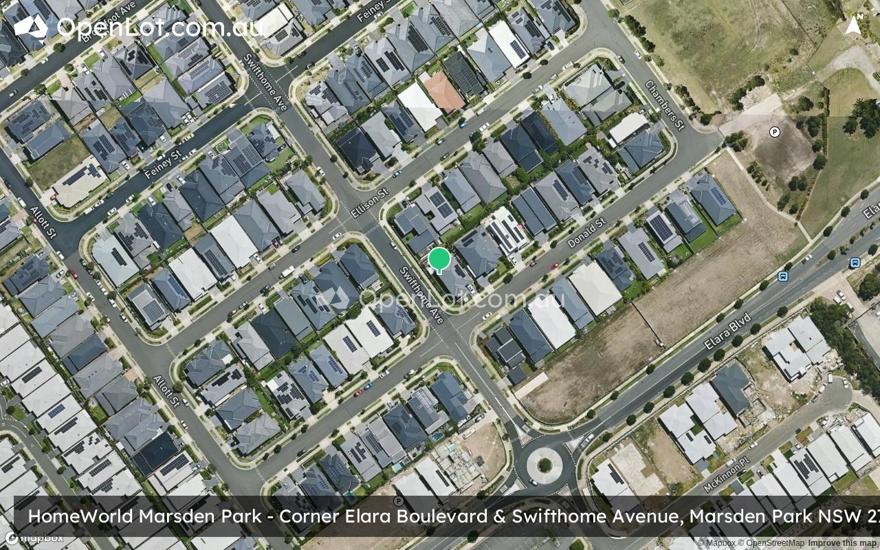 Satellite image for HomeWorld Marsden Park - Corner Elara Boulevard & Swifthome Avenue, Marsden Park NSW 2765