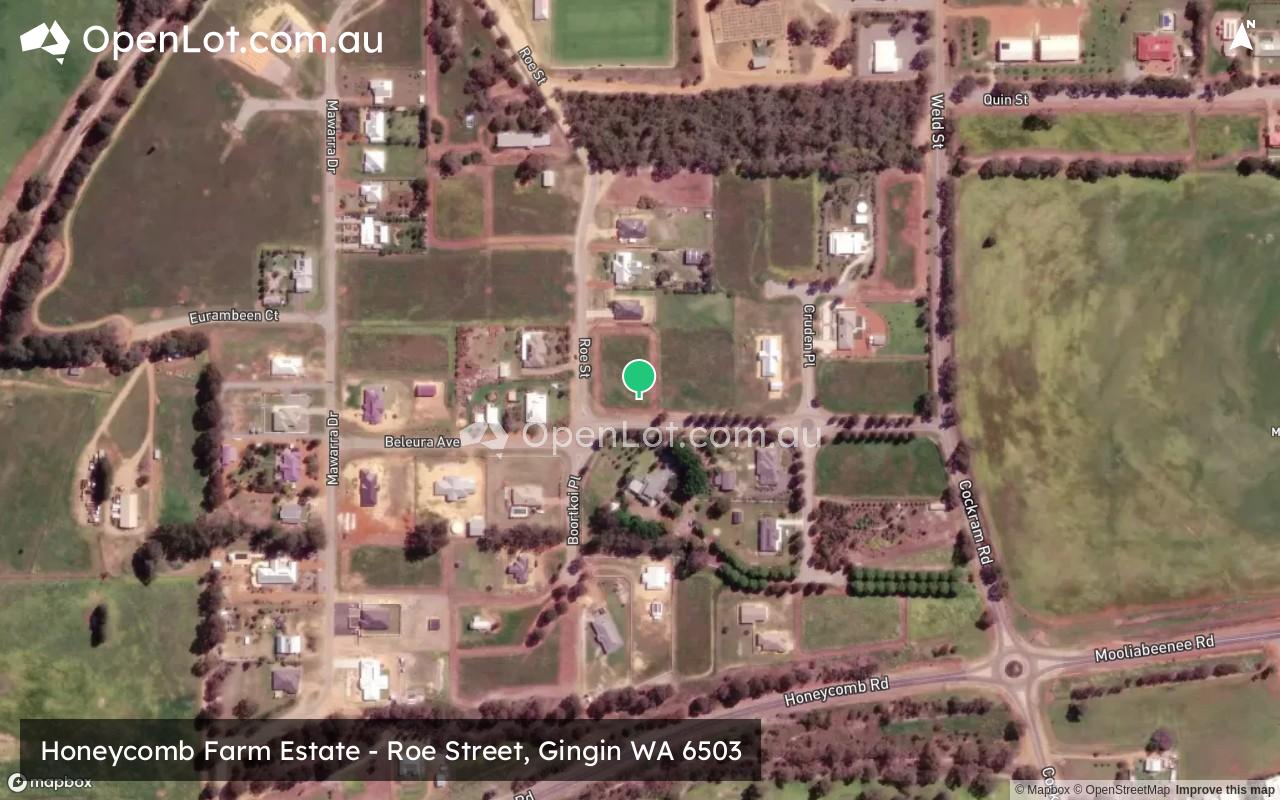 Satellite image for Honeycomb Farm Estate - Roe Street, Gingin WA 6503
