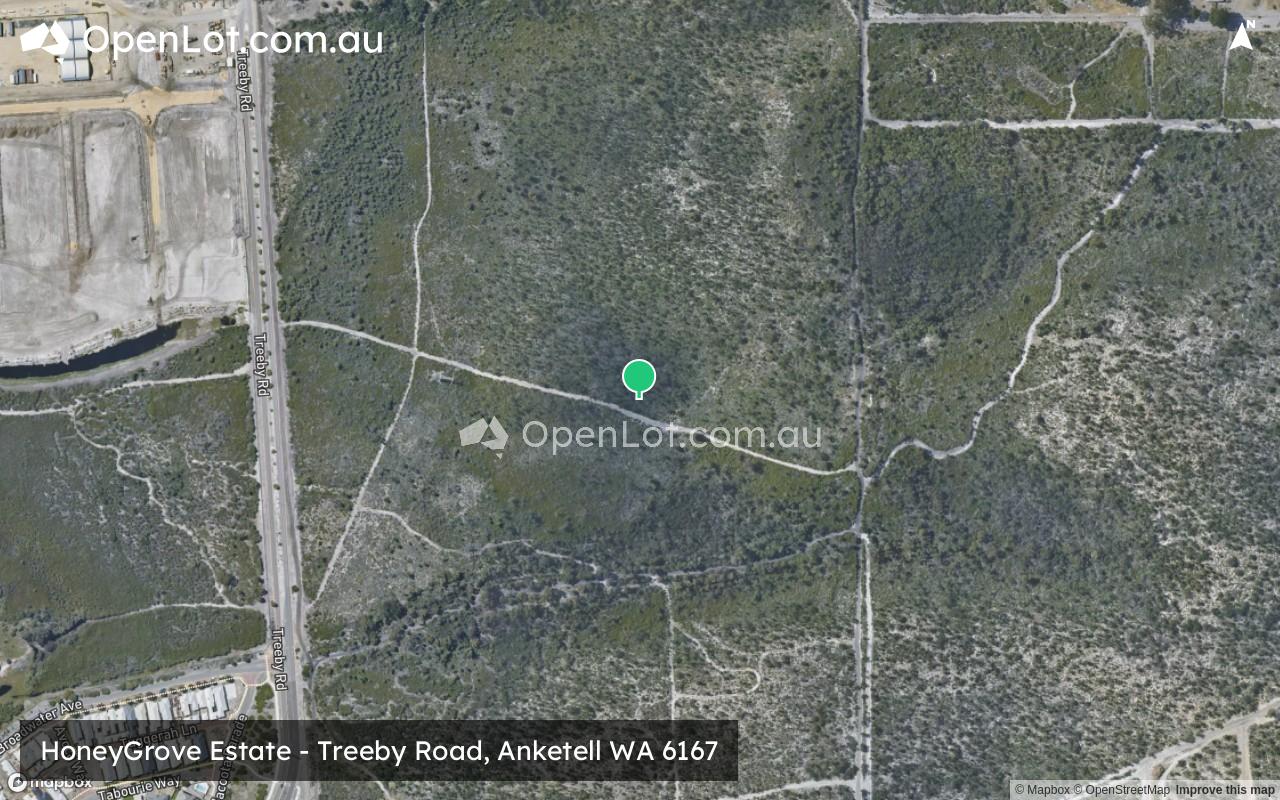 Satellite image for HoneyGrove Estate - Treeby Road, Anketell WA 6167