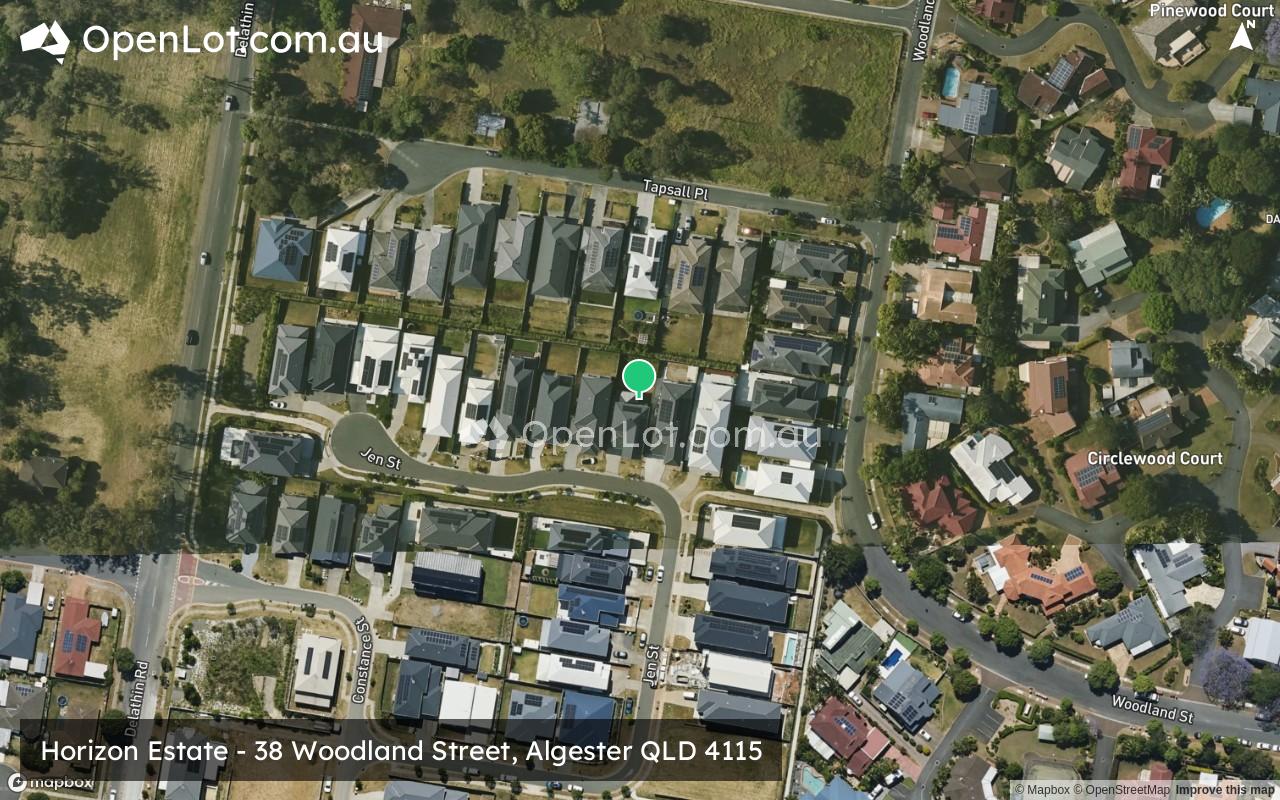 Satellite image for Horizon Estate - 38 Woodland Street, Algester QLD 4115