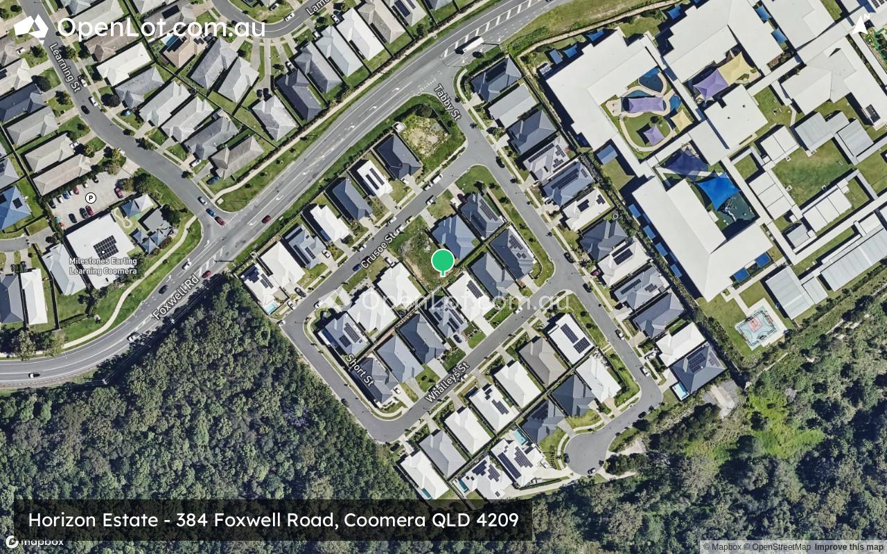 Satellite image for Horizon Estate - 384 Foxwell Road, Coomera QLD 4209