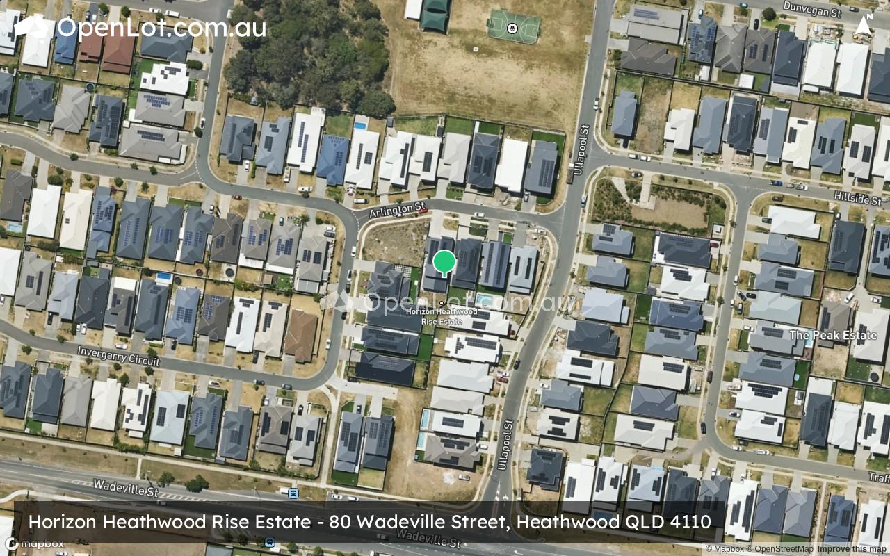 Satellite image for Horizon Heathwood Rise Estate - 80 Wadeville Street, Heathwood QLD 4110