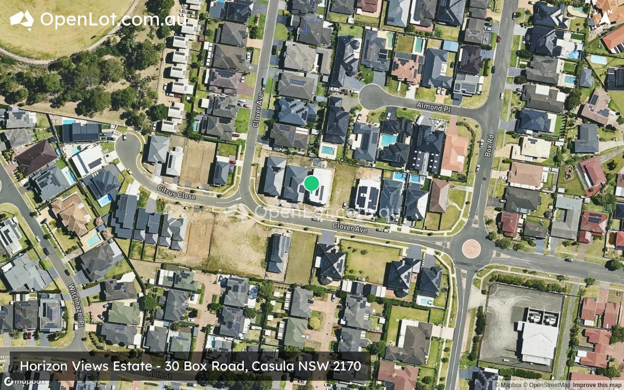 Satellite image for Horizon Views Estate - 30 Box Road, Casula NSW 2170