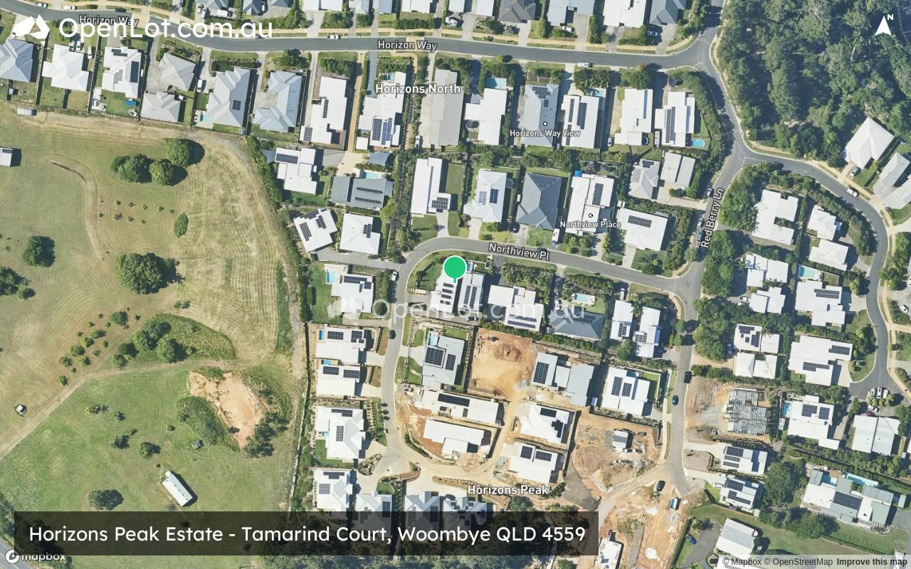 Satellite image for Horizons Peak Estate - Tamarind Court, Woombye QLD 4559