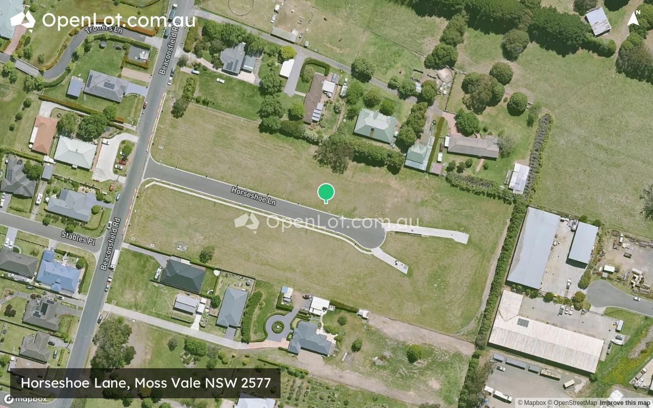 Satellite image for Horseshoe Lane, Moss Vale NSW 2577