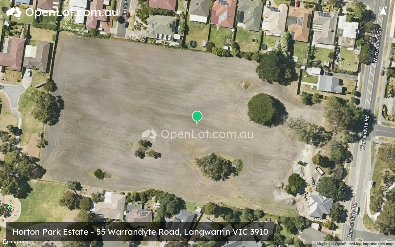 Satellite image for Horton Park Estate - 55 Warrandyte Road, Langwarrin VIC 3910
