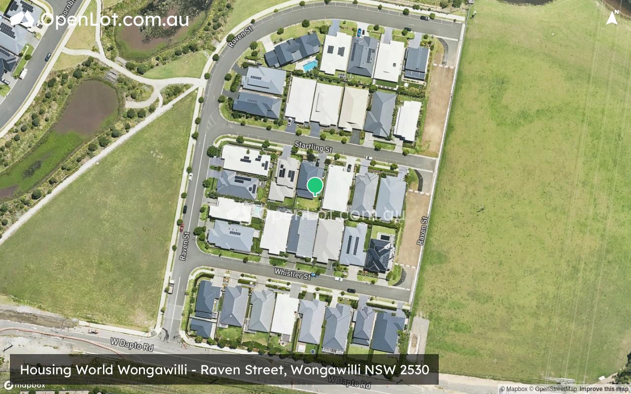 Satellite image for Housing World Wongawilli - Raven Street, Wongawilli NSW 2530
