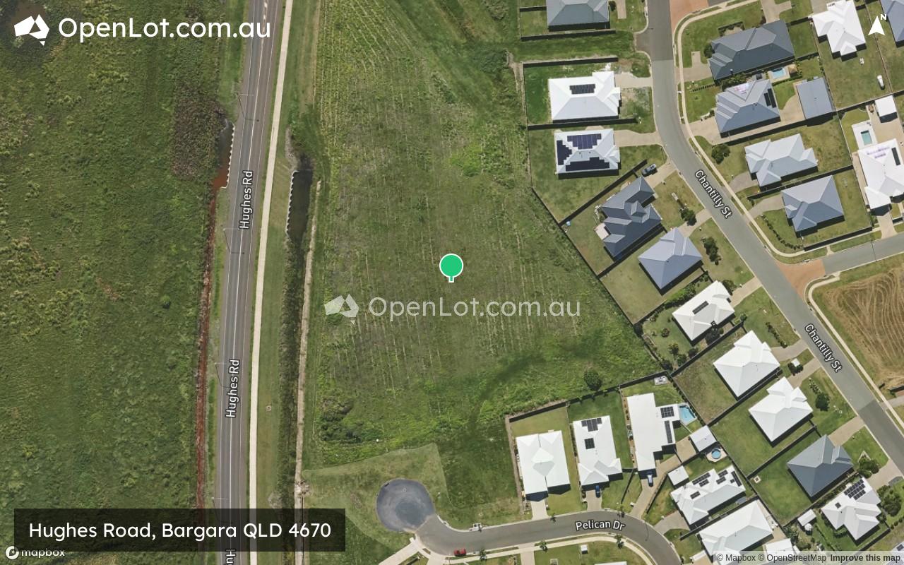 Satellite image for Hughes Road, Bargara QLD 4670