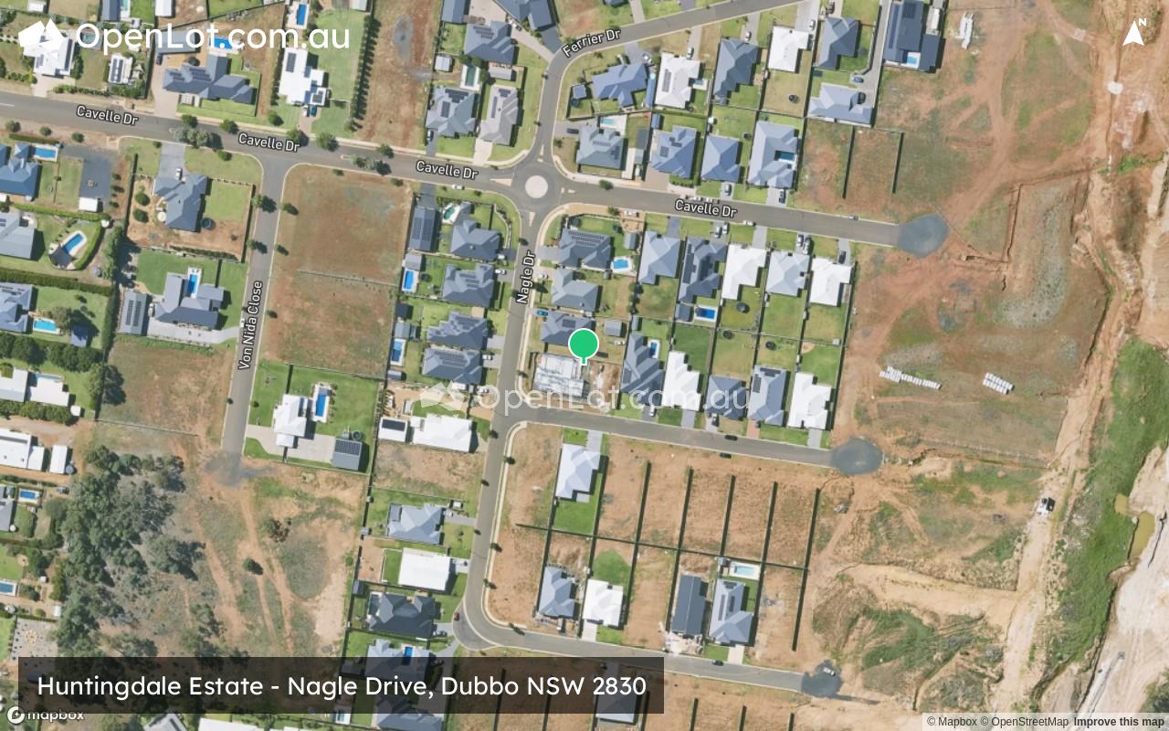 Satellite image for Huntingdale Estate - Nagle Drive, Dubbo NSW 2830