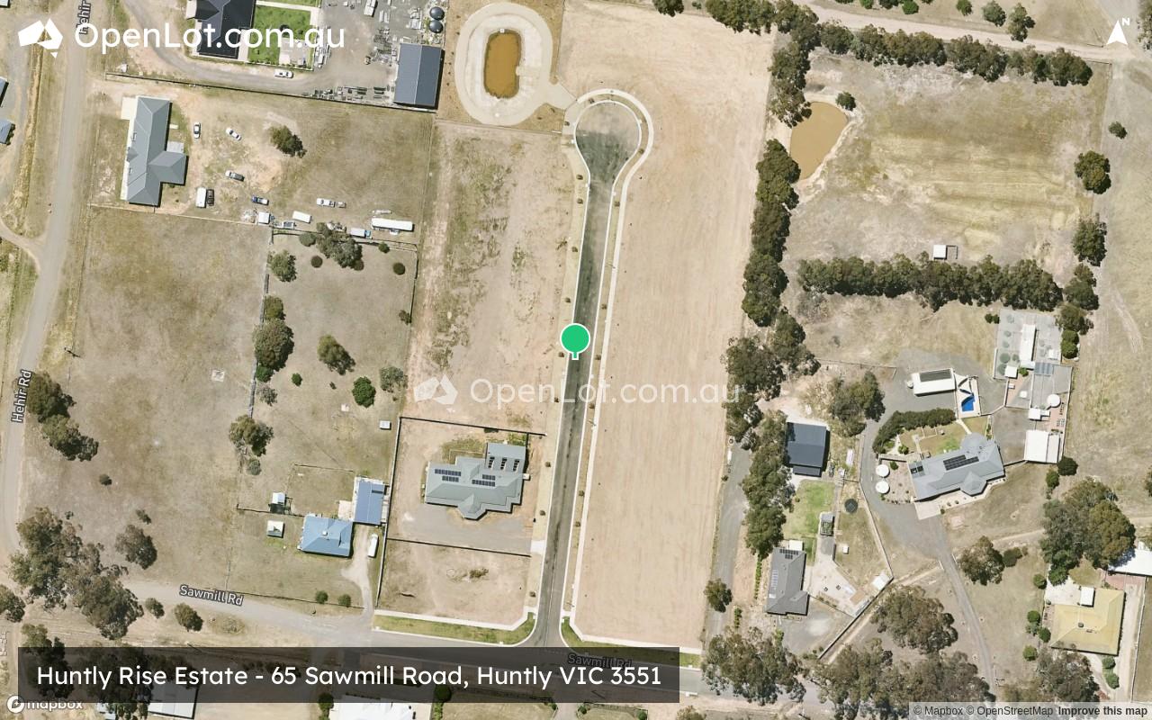 Satellite image for Huntly Rise Estate - 65 Sawmill Road, Huntly VIC 3551