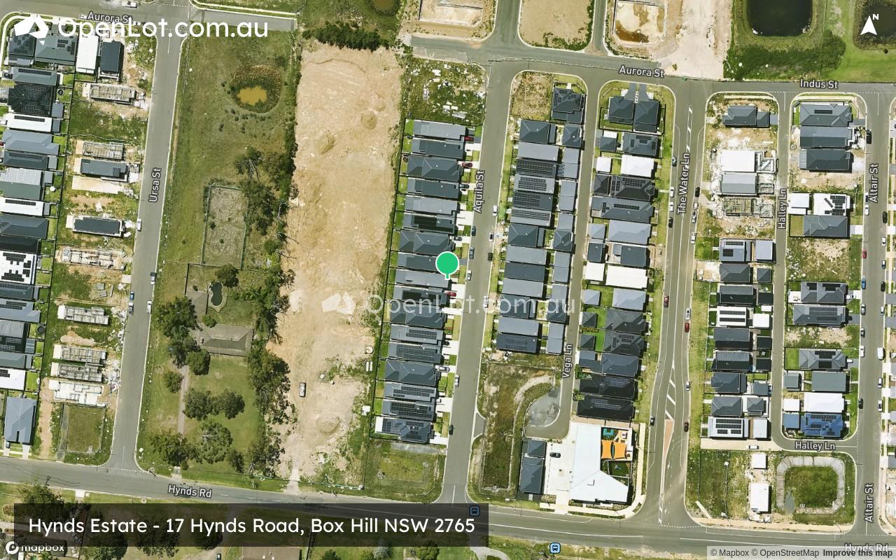 Satellite image for Hynds Estate - 17 Hynds Road, Box Hill NSW 2765