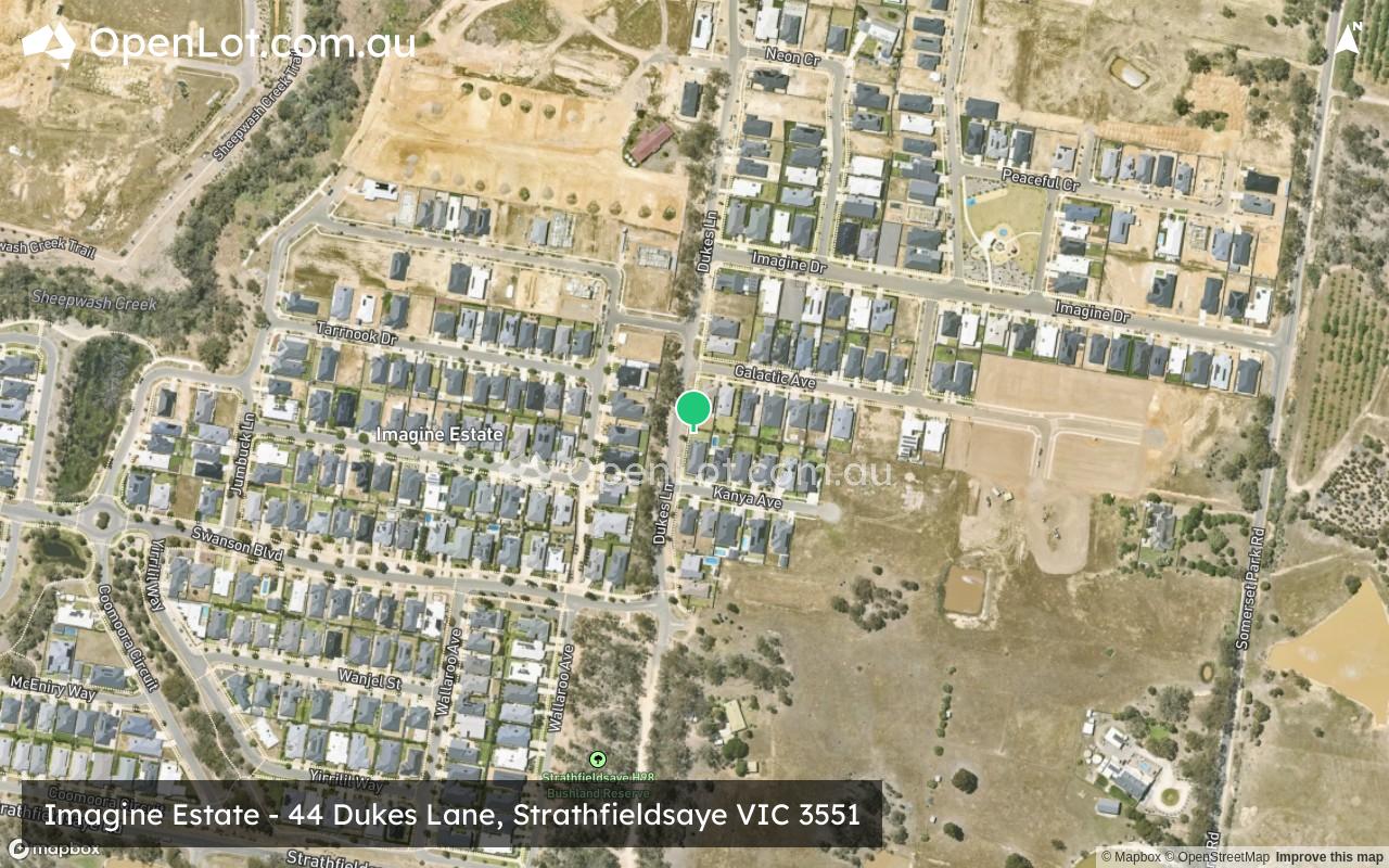 Satellite image for Imagine Estate - 44 Dukes Lane, Strathfieldsaye VIC 3551