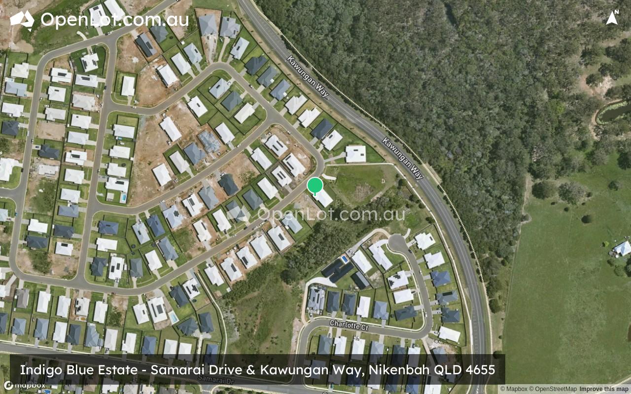 Satellite image for Indigo Blue Estate - Samarai Drive & Kawungan Way, Nikenbah QLD 4655