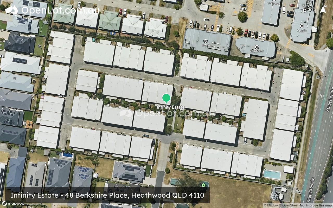 Satellite image for Infinity Estate - 48 Berkshire Place, Heathwood QLD 4110