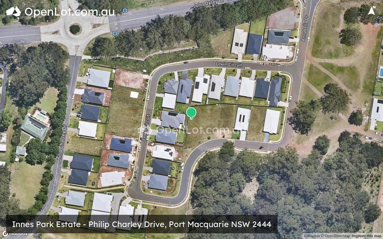 Satellite image for Innes Park Estate - Philip Charley Drive, Port Macquarie NSW 2444