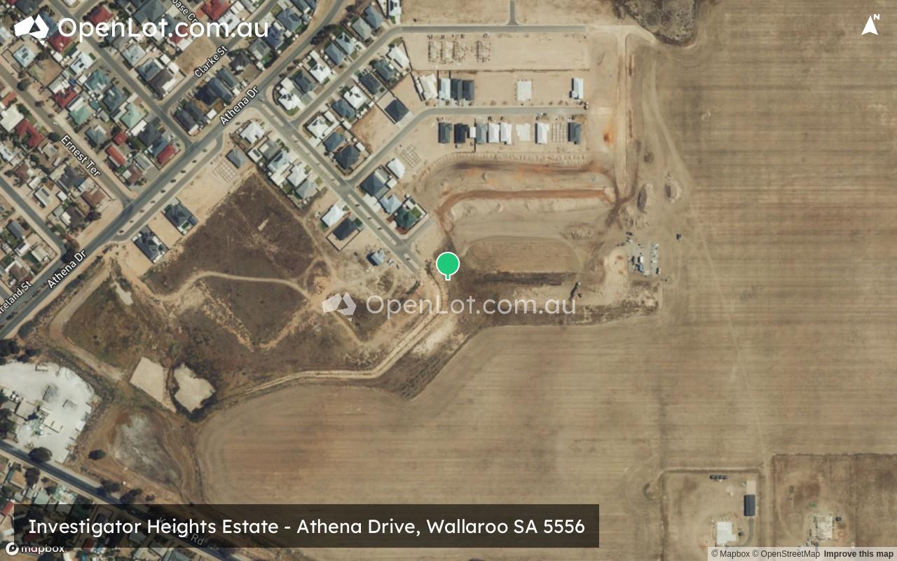 Satellite image for Investigator Heights Estate - Athena Drive, Wallaroo SA 5556